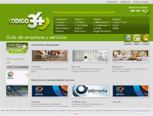 Tablet Screenshot of codigo34.es